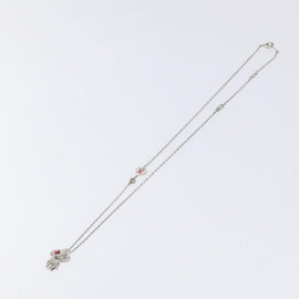 LOUIS VUITTON Pendant Vivienne Necklace metal Silver M00831 LV Auth 118463 - 0