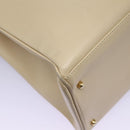 GUCCI Bamboo Hand Bag Leather 2way Beige Gold 002 2855 0322 0 Auth 118505-15
