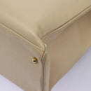 GUCCI Bamboo Hand Bag Leather 2way Beige Gold 002 2855 0322 0 Auth 118505-16