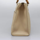 GUCCI Bamboo Hand Bag Leather 2way Beige Gold 002 2855 0322 0 Auth 118505-3