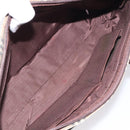 BURBERRY Nova Check Hand Bag Canvas Beige Gold Auth 118521-11