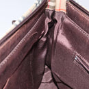 BURBERRY Nova Check Hand Bag Canvas Beige Gold Auth 118521-18