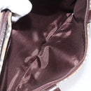 BURBERRY Nova Check Hand Bag Canvas Beige Gold Auth 118521-20