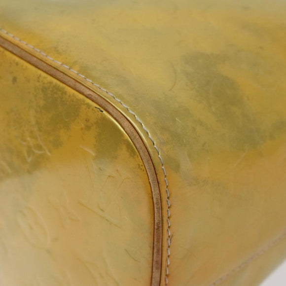 LOUIS VUITTON Monogram Vernis Houston Hand Bag Gris M91053 LV Auth 118524