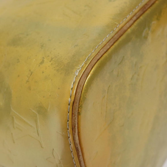 LOUIS VUITTON Monogram Vernis Houston Hand Bag Gris M91053 LV Auth 118524