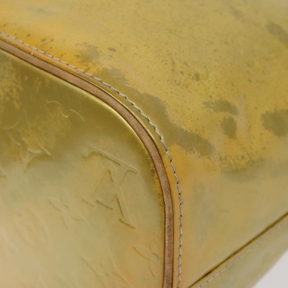 LOUIS VUITTON Monogram Vernis Houston Hand Bag Gris M91053 LV Auth 118524