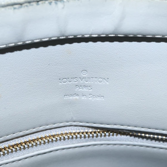 LOUIS VUITTON Monogram Vernis Houston Hand Bag Gris M91053 LV Auth 118524