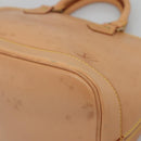 LOUIS VUITTON Nomad leather Alma Hand Bag Beige M85000 LV Auth 118529-9