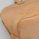 LOUIS VUITTON Nomad leather Alma Hand Bag Beige M85000 LV Auth 118529-14