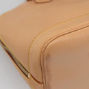 LOUIS VUITTON Nomad leather Alma Hand Bag Beige M85000 LV Auth 118529-16