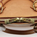 LOUIS VUITTON Nomad leather Alma Hand Bag Beige M85000 LV Auth 118529-17