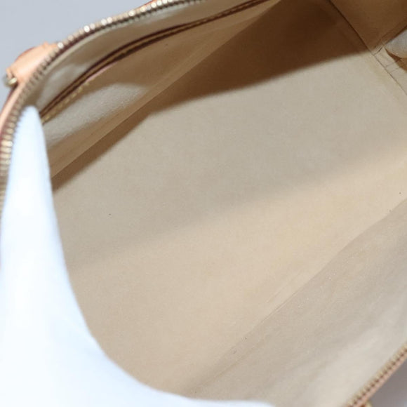 LOUIS VUITTON Nomad leather Alma Hand Bag Beige M85000 LV Auth 118529