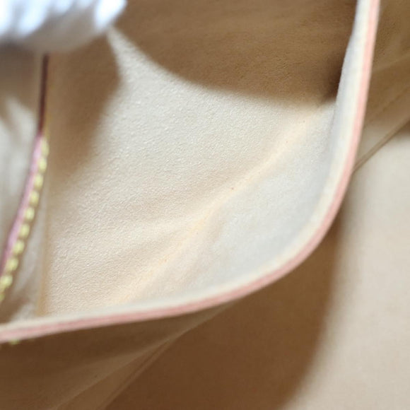 LOUIS VUITTON Nomad leather Alma Hand Bag Beige M85000 LV Auth 118529