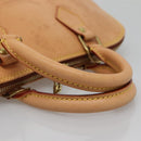 LOUIS VUITTON Nomad leather Alma Hand Bag Beige M85000 LV Auth 118529-7