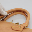 LOUIS VUITTON Nomad leather Alma Hand Bag Beige M85000 LV Auth 118529-8