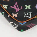LOUIS VUITTON Monogram Multicolor Pochette Accessoires Black M92648 Auth 118531M-14