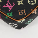 LOUIS VUITTON Monogram Multicolor Pochette Accessoires Black M92648 Auth 118531M-15