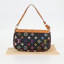 LOUIS VUITTON Monogram Multicolor Pochette Accessoires Black M92648 Auth 118531M-12