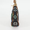 LOUIS VUITTON Monogram Multicolor Pochette Accessoires Black M92648 Auth 118531M-4