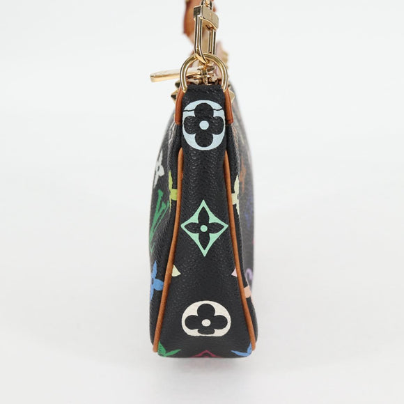 LOUIS VUITTON Monogram Multicolor Pochette Accessoires Black M92648 Auth 118531M