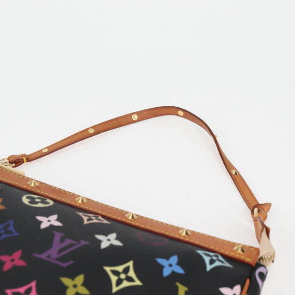LOUIS VUITTON Monogram Multicolor Pochette Accessoires Black M92648 Auth 118531M