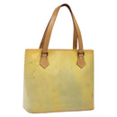 LOUIS VUITTON Monogram Vernis Houston Hand Bag Gris M91053 LV Auth 118533-1