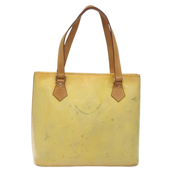 LOUIS VUITTON Monogram Vernis Houston Hand Bag Gris M91053 LV Auth 118533