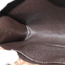 Christian Dior Trotter Canvas Shoulder Bag Brown Gold Auth 118537-20