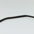 Christian Dior Trotter Canvas Shoulder Bag Brown Gold Auth 118537-8