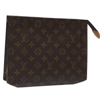 LOUIS VUITTON Monogram Poche Toilette 26 Pouch M47542 LV Auth 118540
