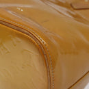 LOUIS VUITTON Monogram Vernis Houston Hand Bag Beige M91004 LV Auth 118545-16
