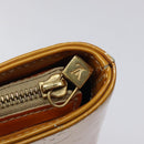 LOUIS VUITTON Monogram Vernis Houston Hand Bag Beige M91004 LV Auth 118545-18