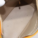 LOUIS VUITTON Monogram Vernis Houston Hand Bag Beige M91004 LV Auth 118545-11