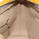 LOUIS VUITTON Monogram Vernis Houston Hand Bag Beige M91004 LV Auth 118545-20