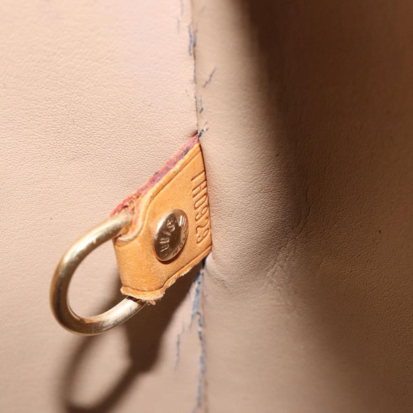 LOUIS VUITTON Monogram Vernis Houston Hand Bag Beige M91004 LV Auth 118545