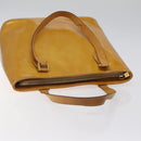 LOUIS VUITTON Monogram Vernis Houston Hand Bag Beige M91004 LV Auth 118545-6