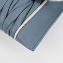 Miu Miu Matelasse Chain Shoulder Bag Leather Light Blue Silver Auth 118556M-16