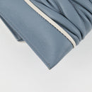 Miu Miu Matelassé Chain Umhängetasche Leder Hellblau Silber Auth 118556M-17