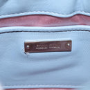 Miu Miu Matelasse Chain Shoulder Bag Leather Light Blue Silver Auth 118556M-26