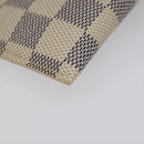 LOUIS VUITTON Damier Azur Etui A Lunettes MM Glasses Case N60025 LV Auth 118558-15