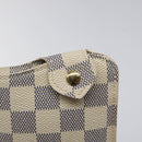 LOUIS VUITTON Damier Azur Etui A Lunettes MM Glasses Case N60025 LV Auth 118558-8