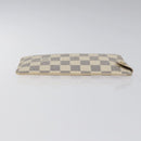 LOUIS VUITTON Damier Azur Etui A Lunettes MM Glasses Case N60025 LV Auth 118558-3