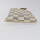 LOUIS VUITTON Damier Azur Etui A Lunettes MM Glasses Case N60025 LV Auth 118558-6