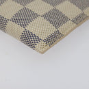 LOUIS VUITTON Damier Azur Etui A Lunettes MM Glasses Case N60025 LV Auth 118558-14