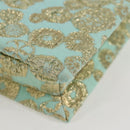 Miu Miu Chain Shoulder Bag Cotton Light Blue Silver Auth 118561AM-16