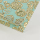 Miu Miu Chain Shoulder Bag Cotton Light Blue Silver Auth 118561AM-18