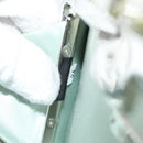 Miu Miu Chain Shoulder Bag Cotton Light Blue Silver Auth 118561AM-11