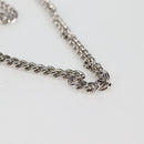 Miu Miu Chain Shoulder Bag Cotton Light Blue Silver Auth 118561AM-8