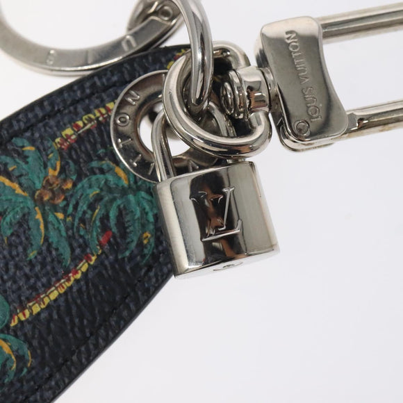 LOUIS VUITTON Damier Cobalt Porte Cles Surf Charm M70754 LV Auth 118565