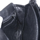 BALLY Chain Shoulder Bag Leather Black Gold Auth 118600-18